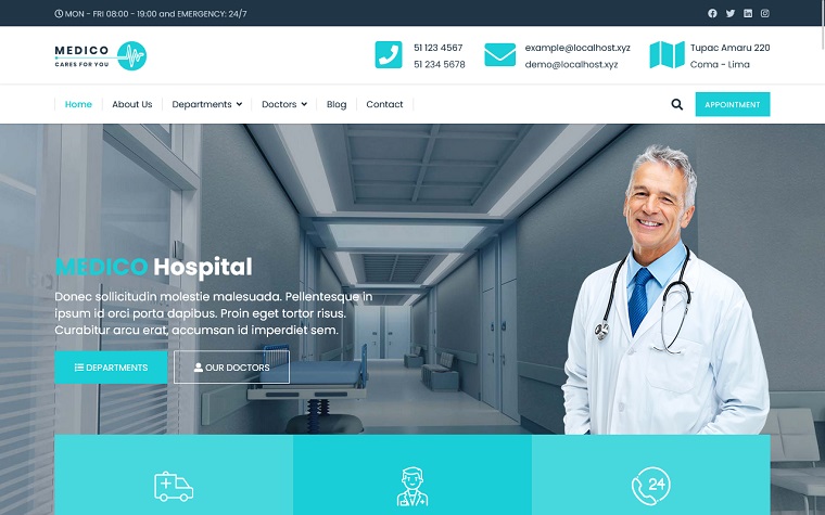 Medico - Joomla 4 Template For Healthcare With Prebuilt Websites.