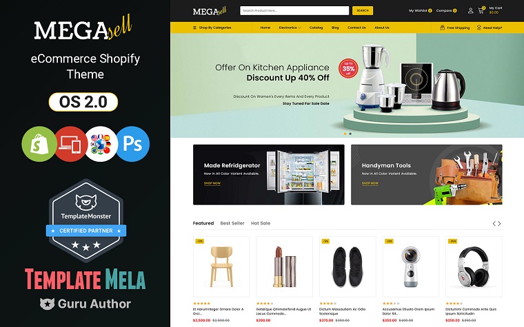 MegaSell - Multipurpose Store Shopify Theme.