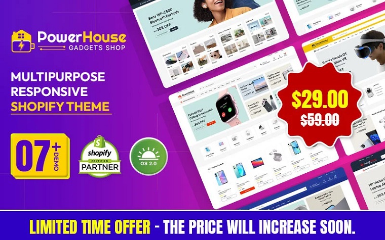Powerhouse - Electronic and Gadgets Shopify 2.0 Responsive Theme.