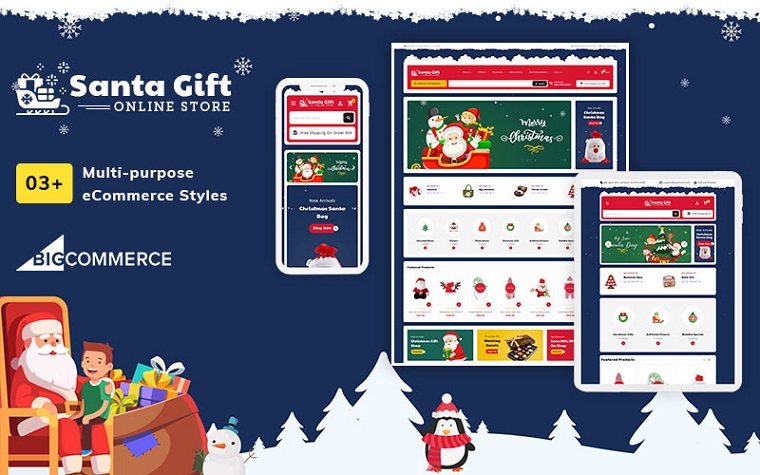 Santa Gift – Stencil Multi-Purpose Responsive BigCommerce Theme.