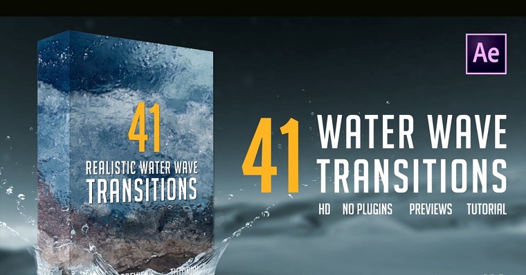 Water Wave Transitions for After Effects.