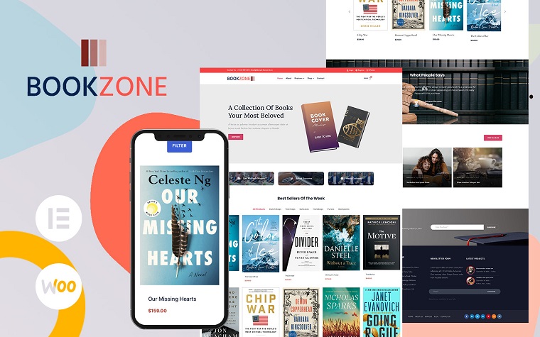 Bookzone - Responsive Book Store WooCommerce Theme.