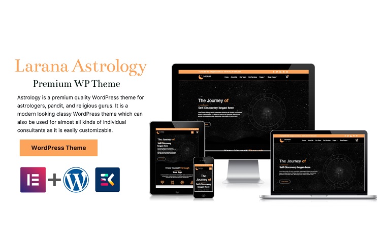 Larana - Palmistry & Horoscope WordPress Theme.