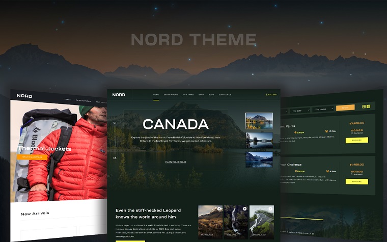 Nord Tours - Travel Woocommerce WordPress Theme.