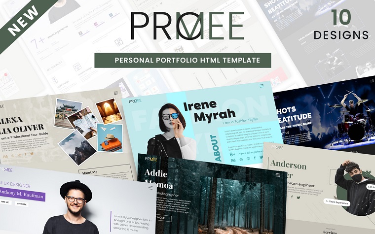 Promee – Personal Portfolio HTML5 Template.