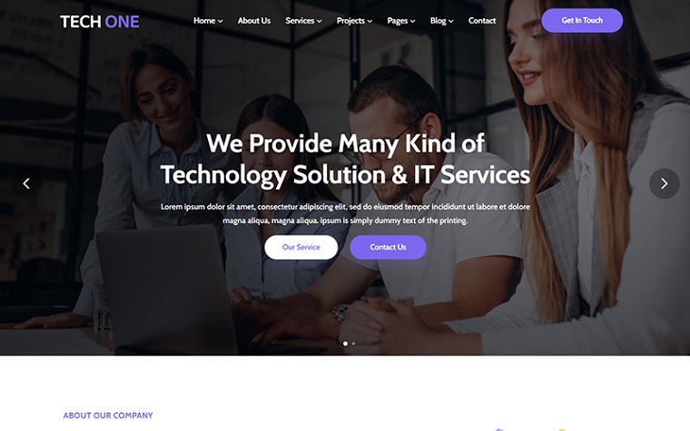 Techone - Software & IT Solutions Services HTML5 Template.