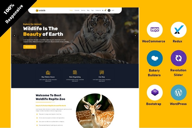 Wildlife - Zoo WooCommerce WordPress Theme.