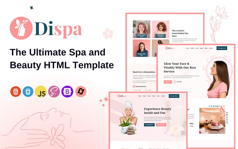 Dispa - HTML Template for Beauty Salons and Spas.