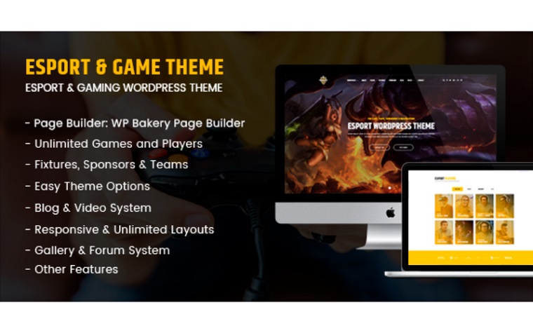 eGame - Gaming WordPress Theme.