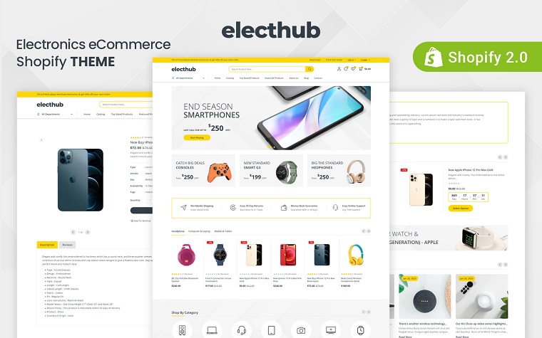 Electhub - Feature-rich Shopify Template.