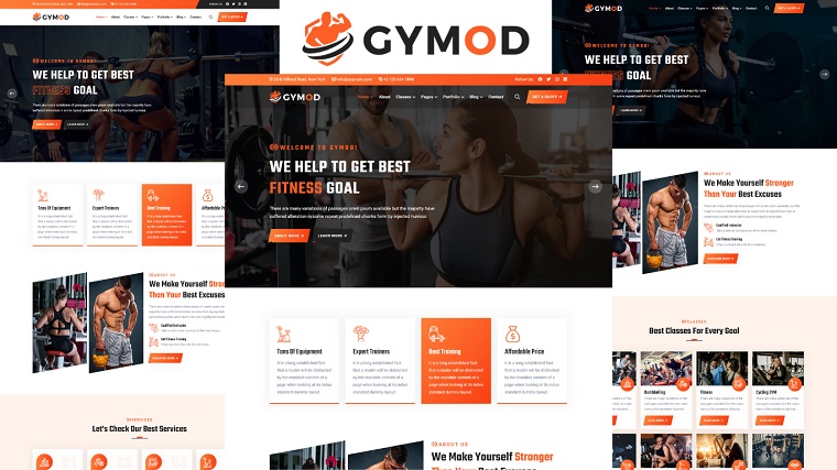 Gymod - Bright Fitness HTML Theme.
