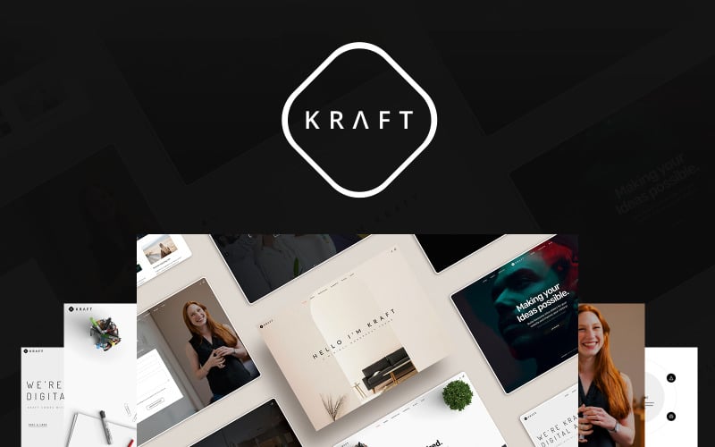 Kraft - Minimalist Agency & Portfolio WordPress Theme
