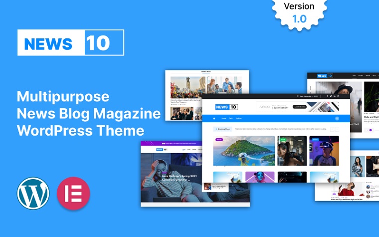 NEWS10 - News & Magazine WordPress Theme.