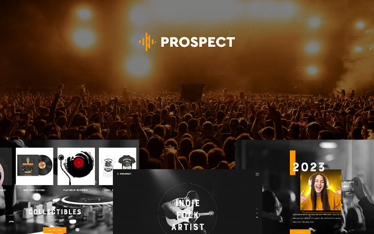 Prospect - Music WordPress Theme.