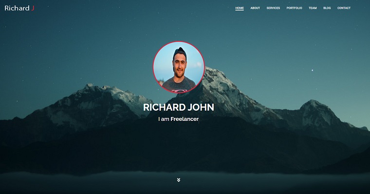 Richard John Personal Portfolio One Page HTML5 Template.