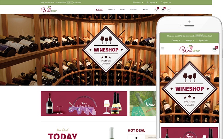 Wine Shop - Wine, Winery and Vineyard Theme WooCommerce Theme.