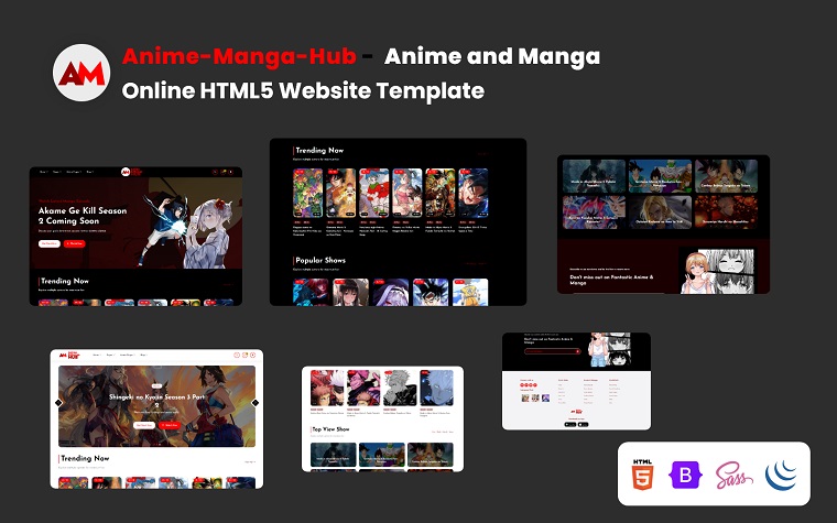 Anime&Manga-Hub - Anime HTML Template.