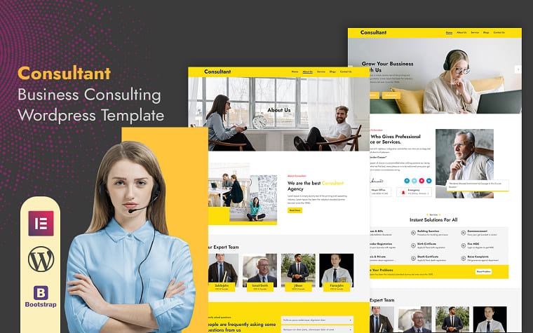 Consultant - Business Consulting WordPress Template image.