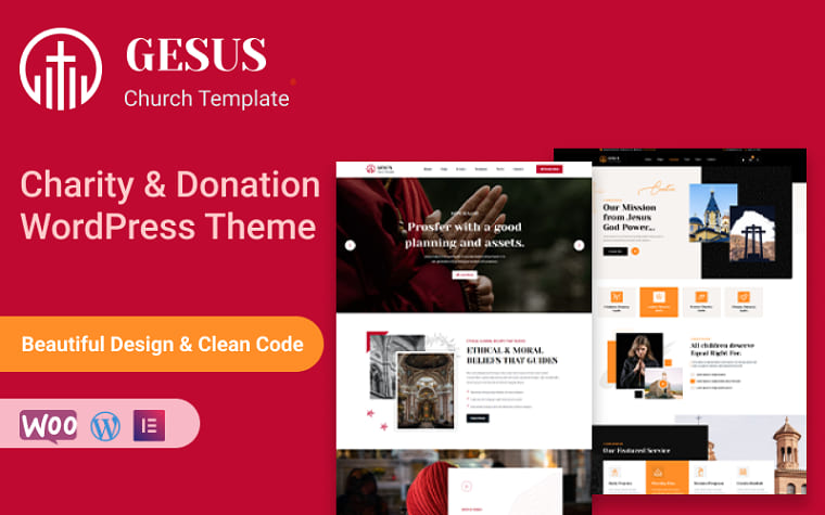 Gesus - Charity & Donation WordPress Theme.