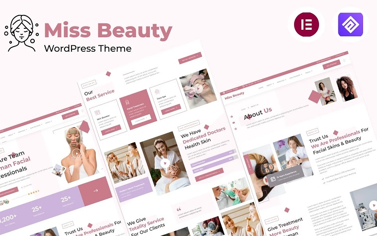 Miss Beauty - Spa Salon WordPress Theme.