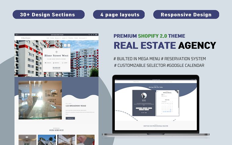 Navy - Top-notch Real Estate Shopify Theme.