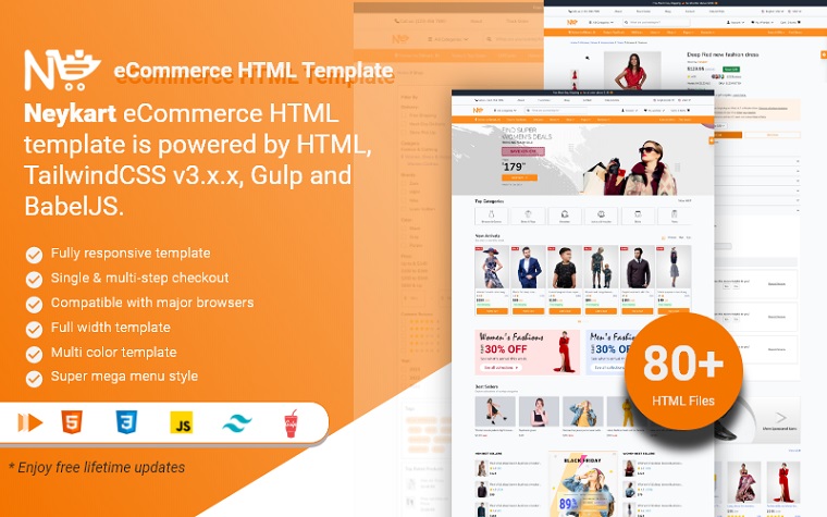 Neykart - Top-notch Online Store HTML Template.