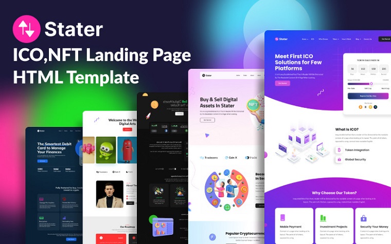 Stater - Stunning ICO & NFT HTML Template.