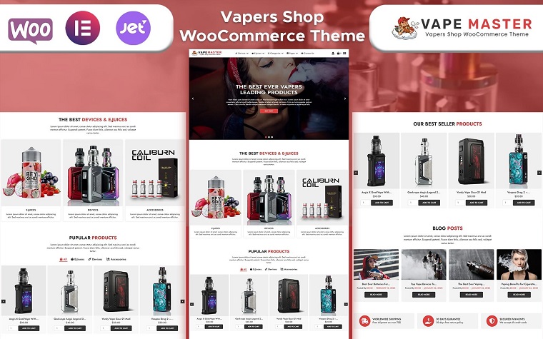 Vape Master - Tobacco Online Shop WooCommerce Theme.