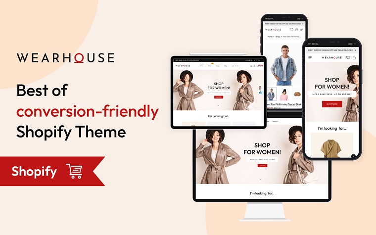Wearhouse - Modern & Responsive Fashion Shopify Theme.