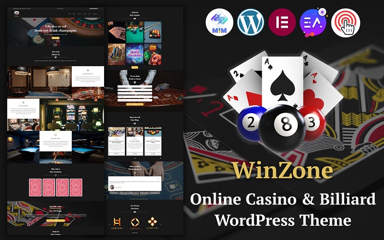 WinZone - Online Casino WordPress Theme.