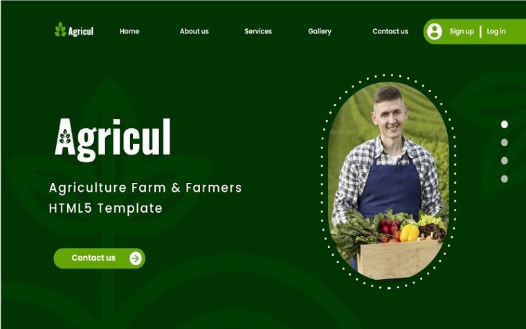 Agricul - Plantation Farmers HTML5 Template.