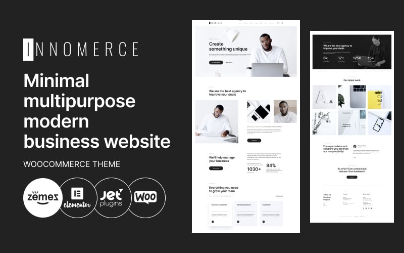 Innomerce - Business Multipurpose Minimal WordPress Elementor Theme
