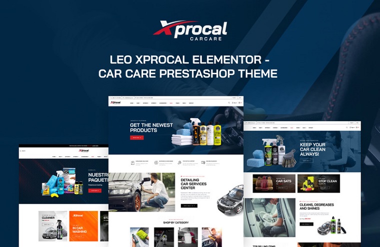 Leo Xprocal Elementor - Auto Care & Car Cleaning PrestaShop Theme.