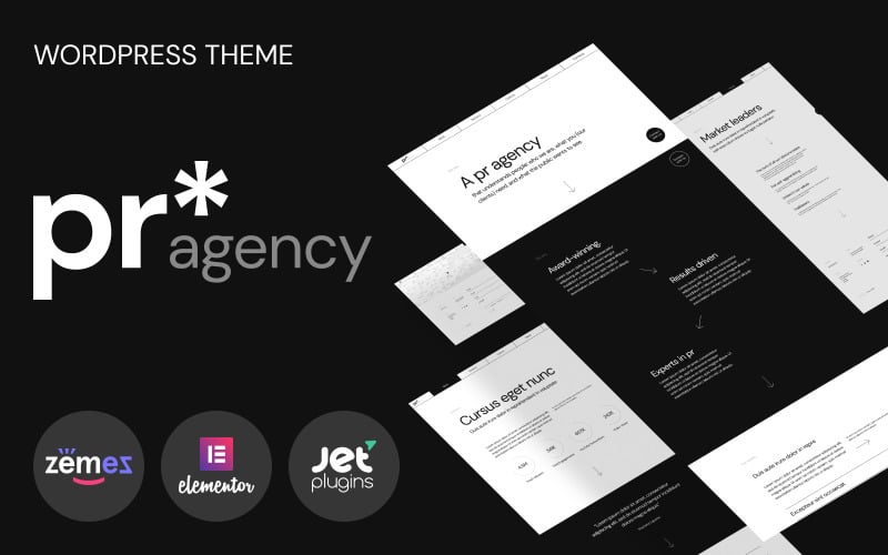 PR Agency - PR Agency Elementor-based WordPress Theme
