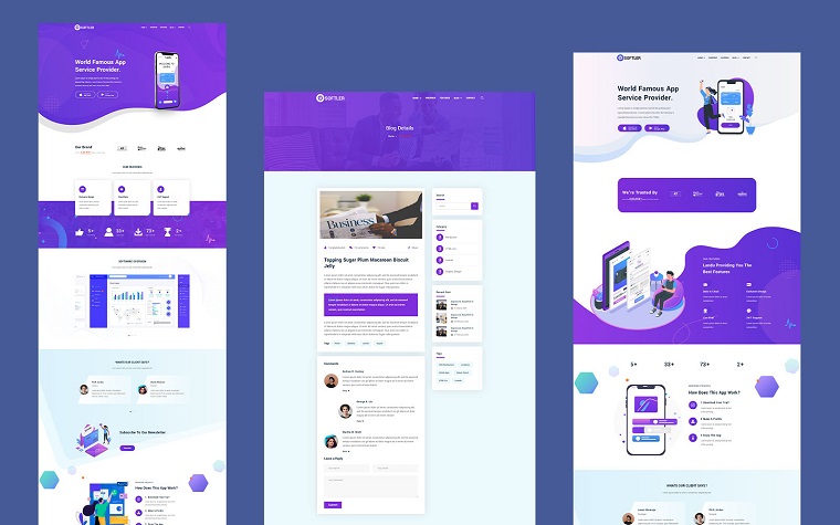 Softler - Software Landing Page Template.