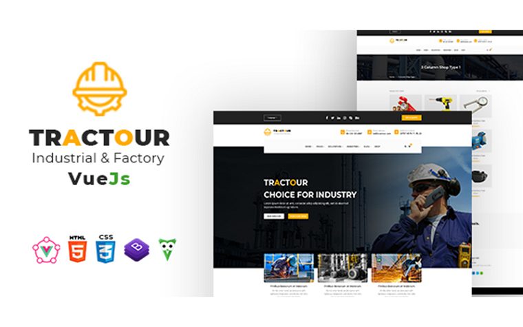 Tractour - Industrial HTML5 Template.