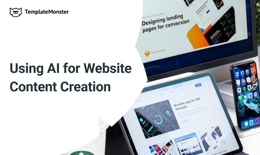 AI for website content creation featured