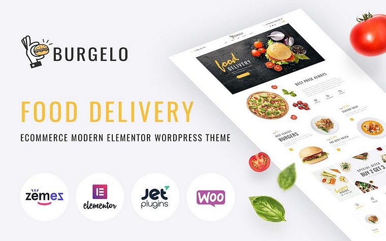 Burgelo - Food Delivery ECommerce WooCommerce Theme.
