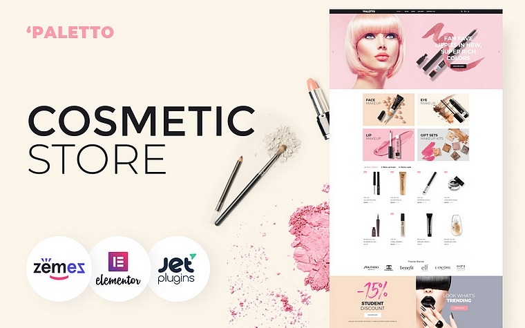 Paletto - Cosmetic Store Elementor WooCommerce Theme.