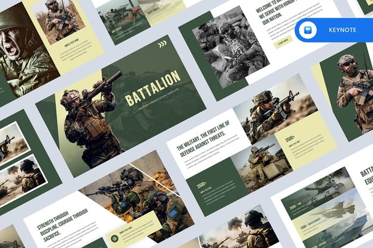 Battalion - Military Keynote Template.