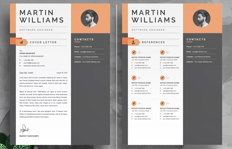 Business Resume Template Design Layout 2024.