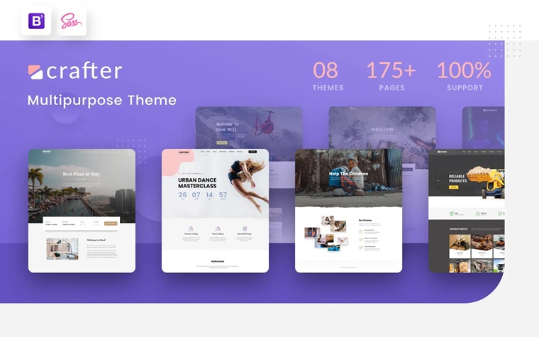 Crafter - Bootstrap 5 Website Template.