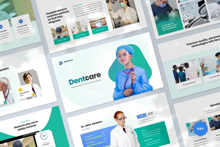 Dentist and Dental Clinic - Keynote template.