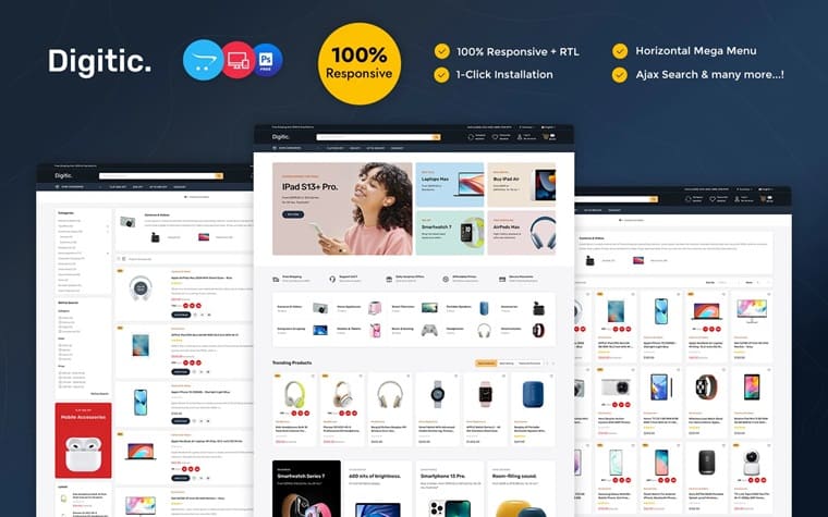 Digitic - Multipurpose Opencart Responsive Theme.