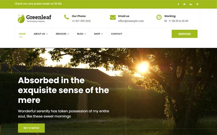 Greenleaf - Joomla 5 Template.