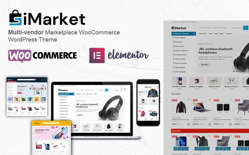 iMarket - Multi-vendor Marketplace WooCommerce WordPress Theme.