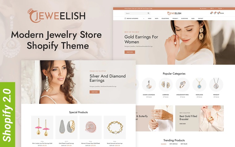 Jeweelish - Shopify 2.0 Responsive Theme.