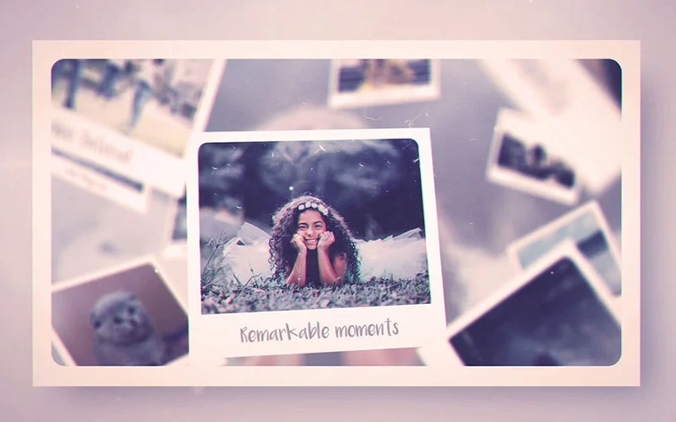 Memory Slideshow After Effects Template.