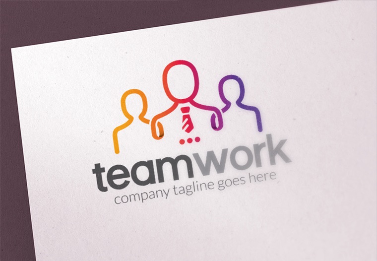 People Teamwork - Logo Template.