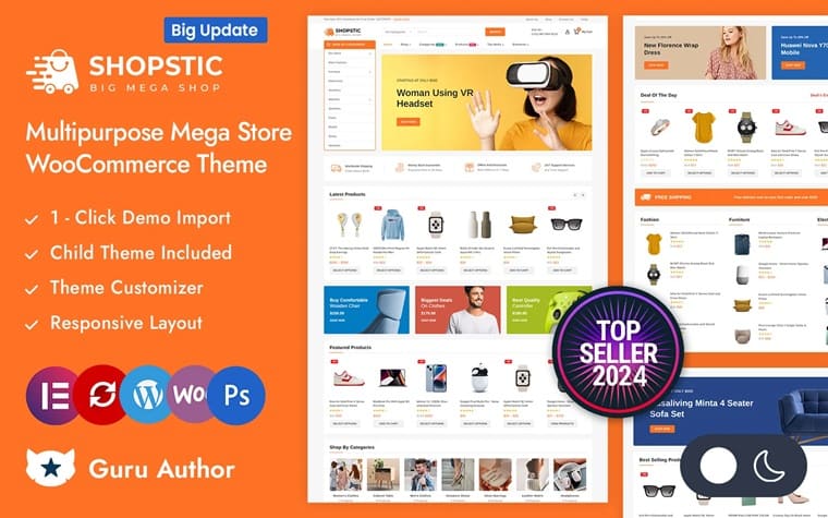 Shopstic - Elementor WooCommerce Responsive Theme.